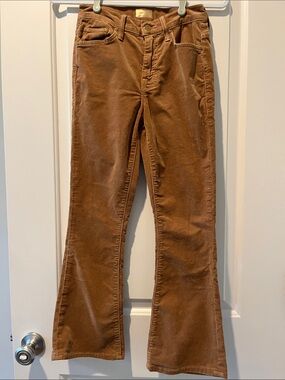 Mother The Weekender Hopscotch Cords in Tobacco wash
